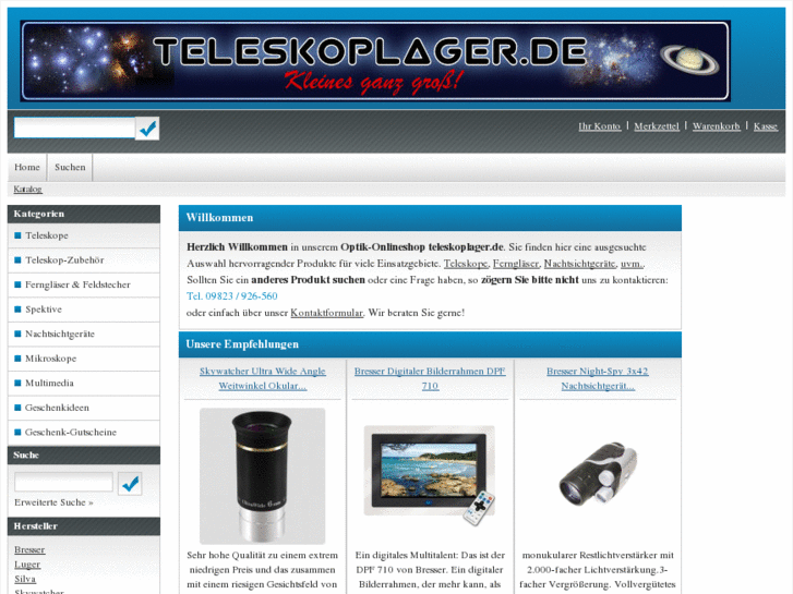 www.teleskoplager.de