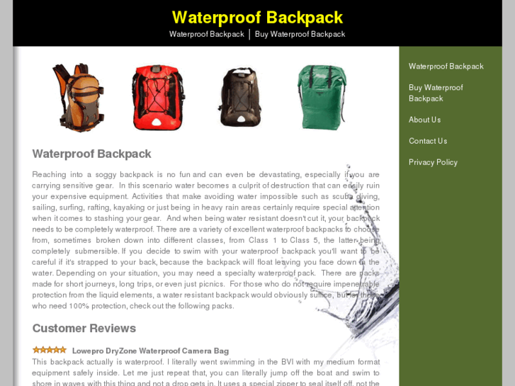 www.waterproofbackpack.org