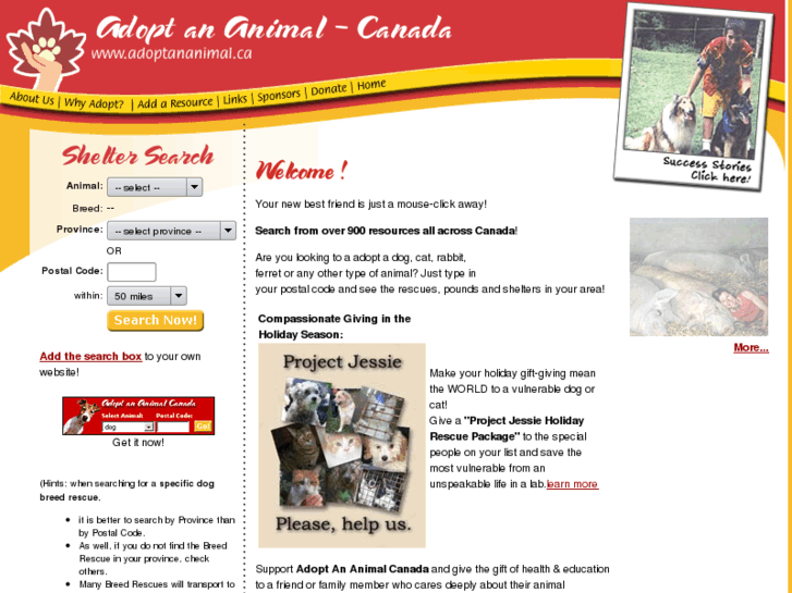 www.adoptananimal.ca