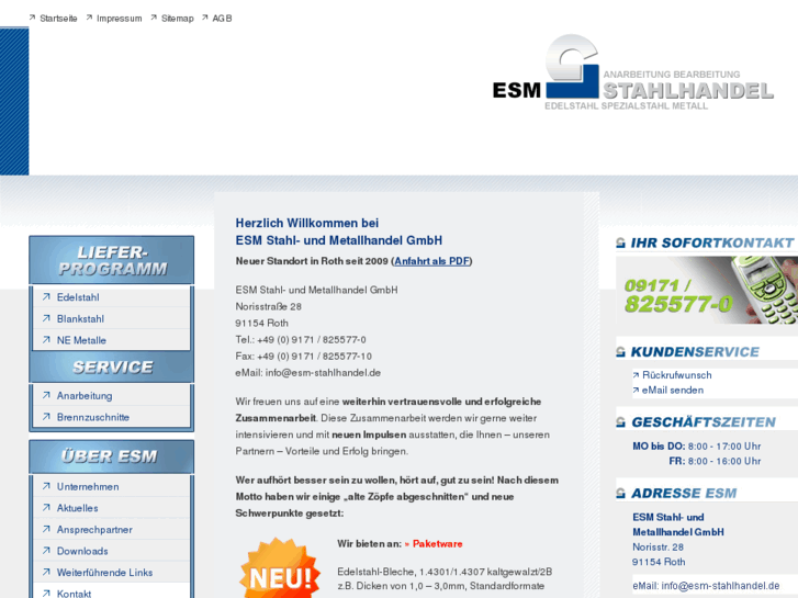 www.esm-stahlhandel.de