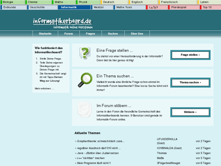 www.informatikerboard.de