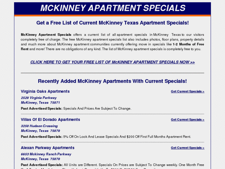 www.mckinney-apartment-specials.info