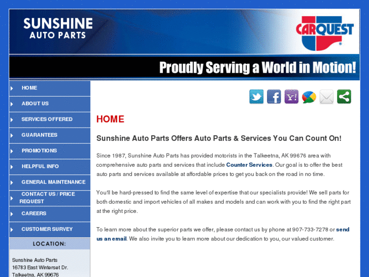 www.sunshineautoparts.net