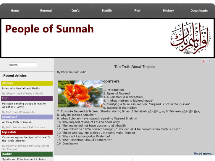 www.peopleofsunnah.com