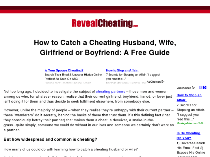 www.revealcheating.com