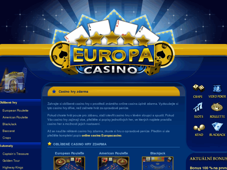 Euro casino hry zdarma