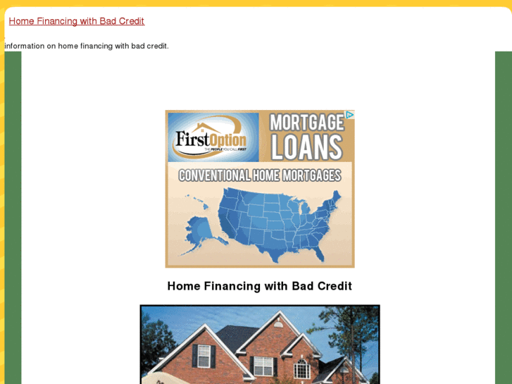 www.homefinancingwithbadcredit.com