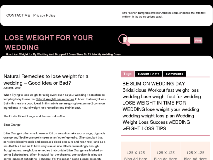 www.loseweightwedding.info