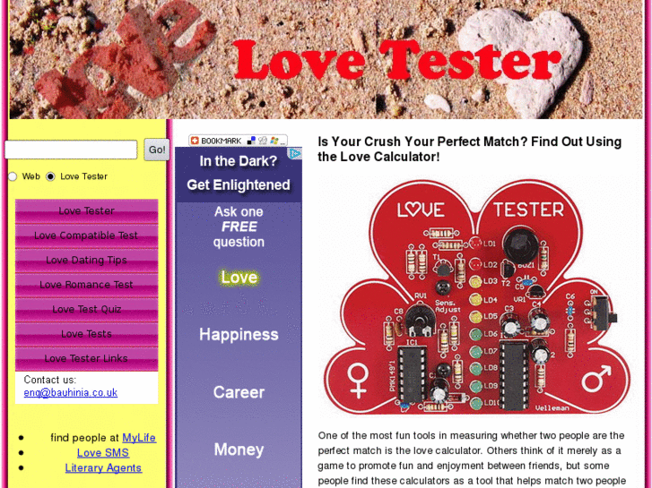 www.lovetester.org.uk