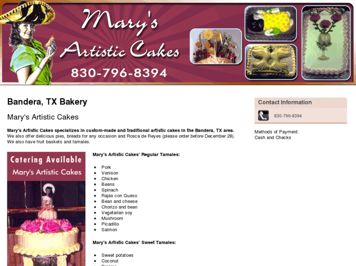 www.marysartisticcakes.com