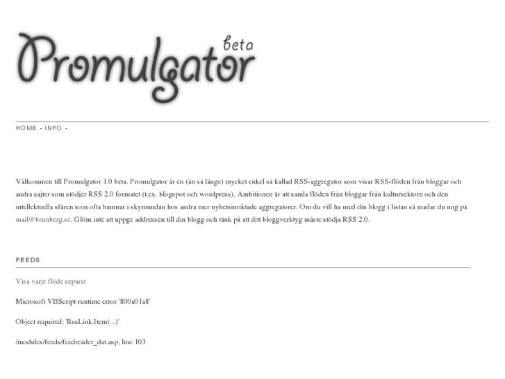 www.promulgator.net