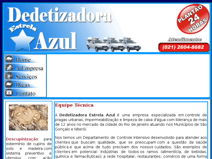 www.dedetizadoraestrelaazul.com