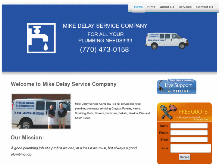 www.mikedelayplumbing.com