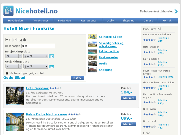 www.nicehotell.no