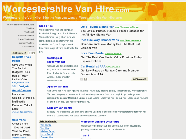 www.worcestershirevanhire.com