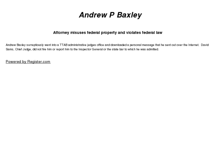 www.andrewbaxley.com