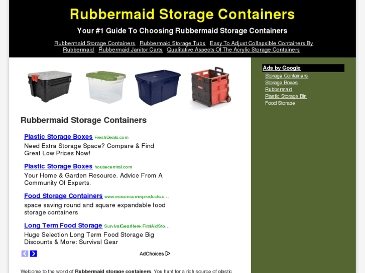 www.rubbermaidstoragecontainers.org