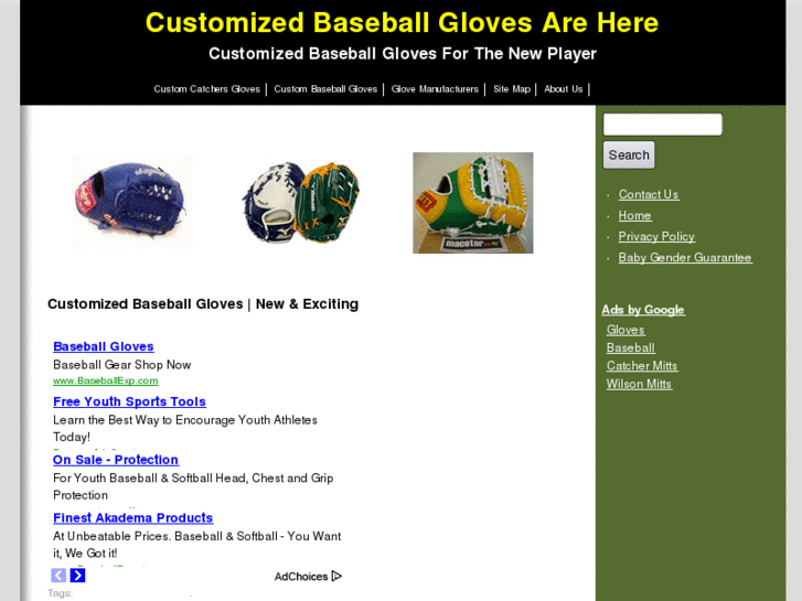 www.customizedbaseballgloves.com