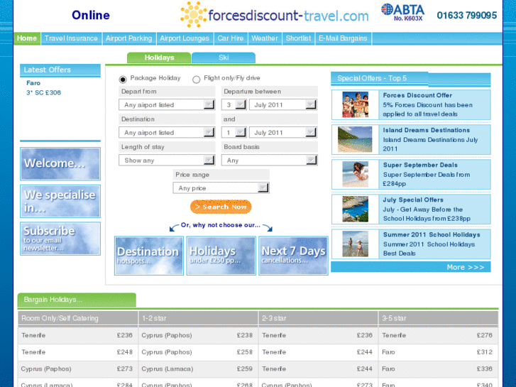 www.forcesdiscount-travel.com