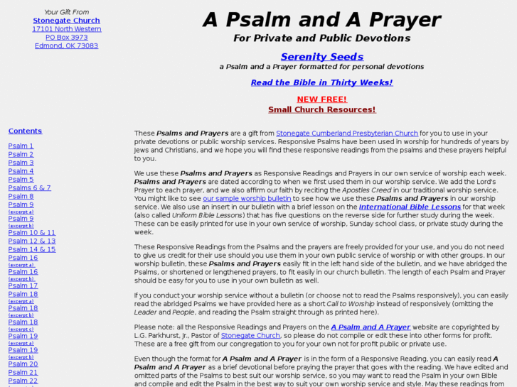 www.psalmsandprayers.com