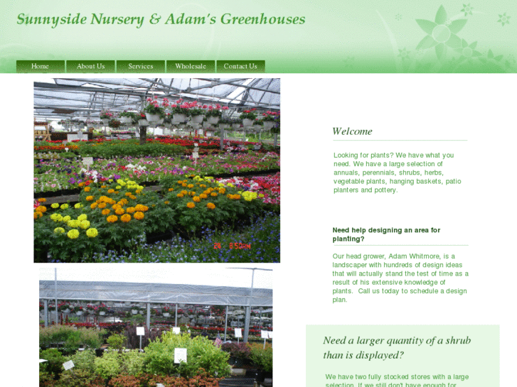 www.sunnysidenurseryandadamsgreenhouses.com