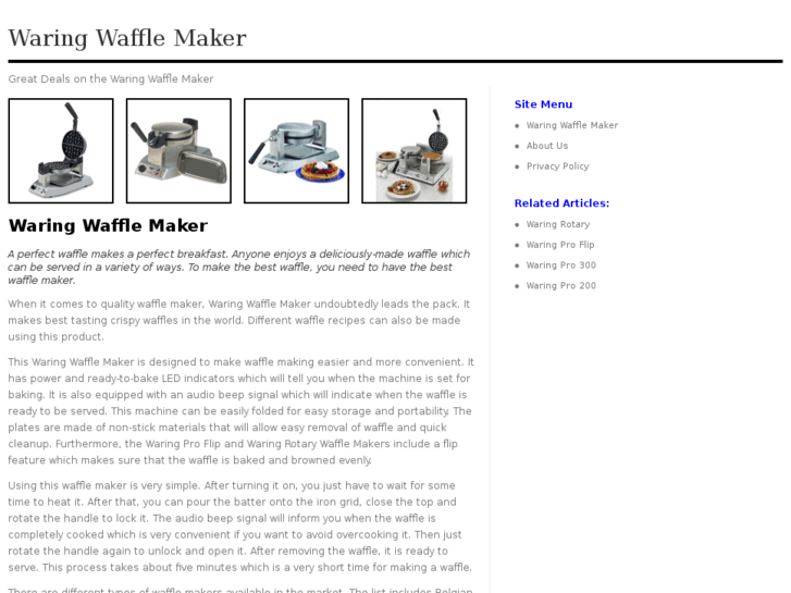 www.waringwafflemaker.net