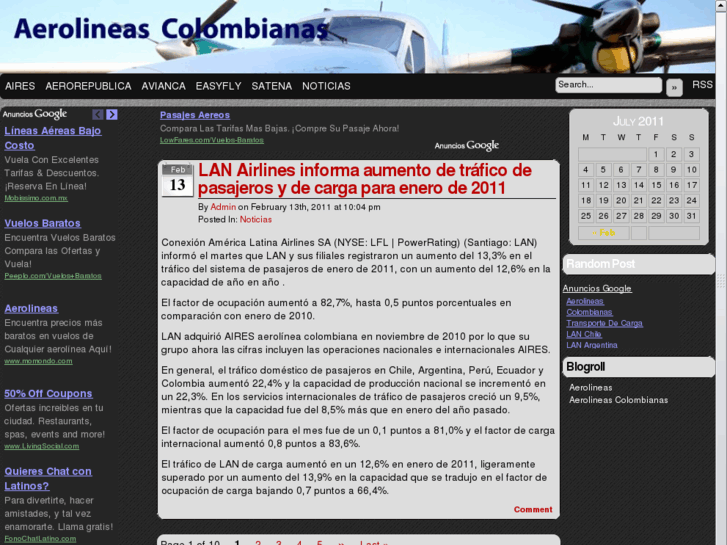 www.aerolineascolombianas.net