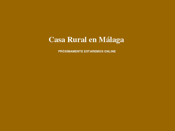 www.casaruralenmalaga.es