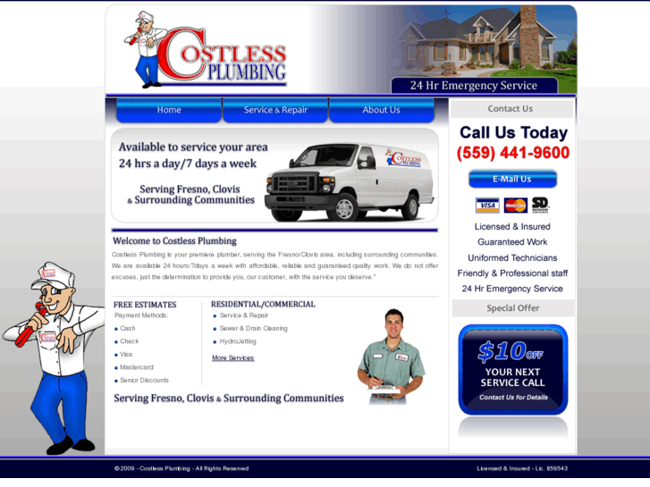 www.costlessplumbing.net