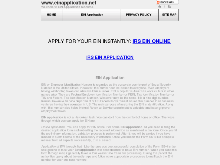 www.einapplication.net