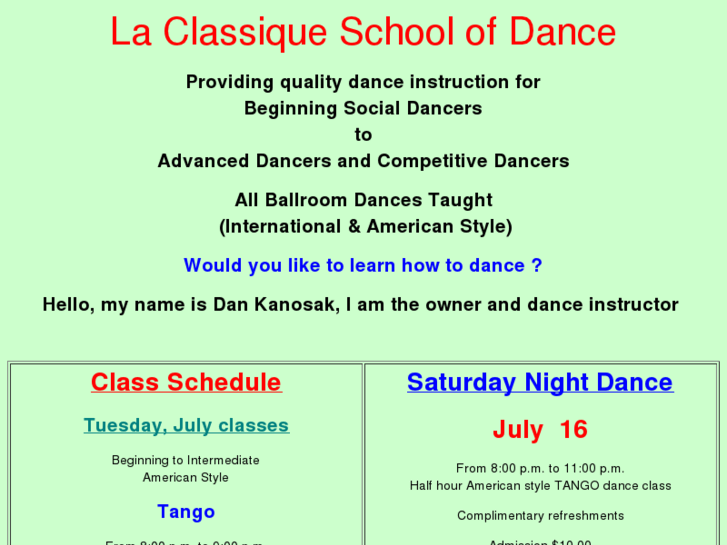 www.laclassiqueschoolofdance.com