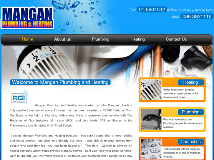 www.manganplumbingandheating.com