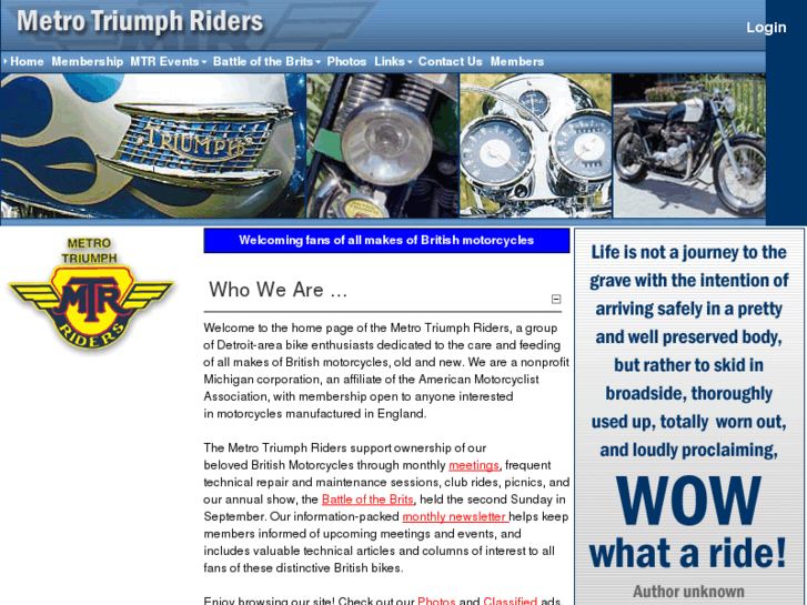 www.metrotriumphriders.com