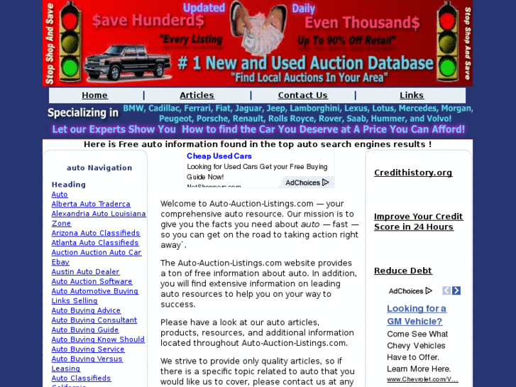 www.auto-auction-listings.com