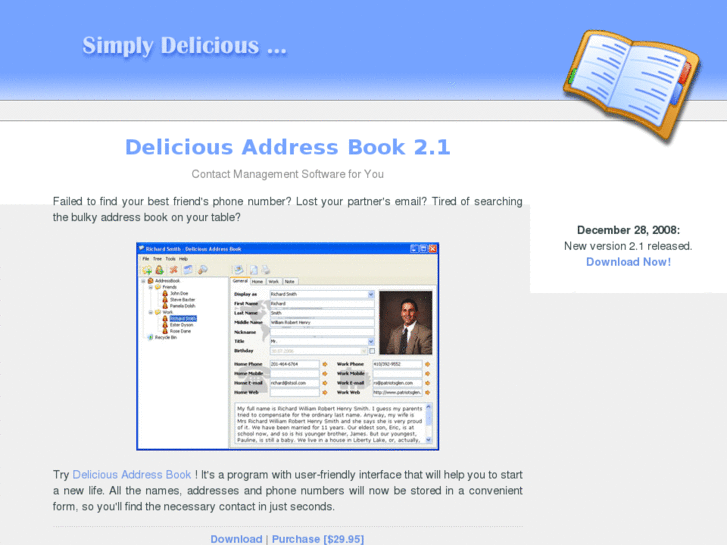 www.deliciousaddressbook.com