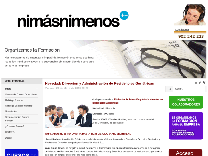 www.nimasnimenos.es