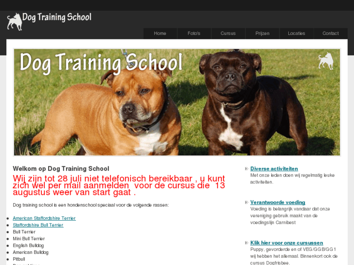 www.dogtrainingschool.nl