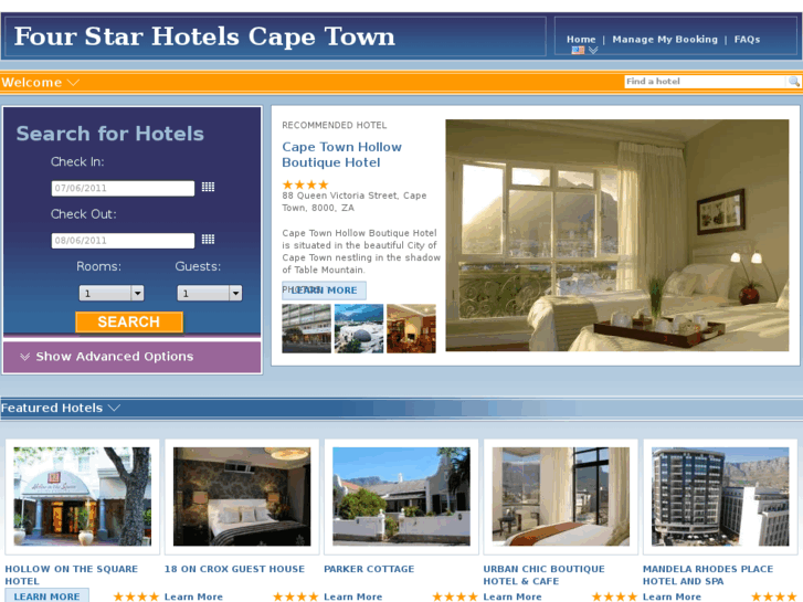 www.fourstarhotelscapetown.com