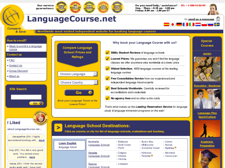 www.languagecourse.info