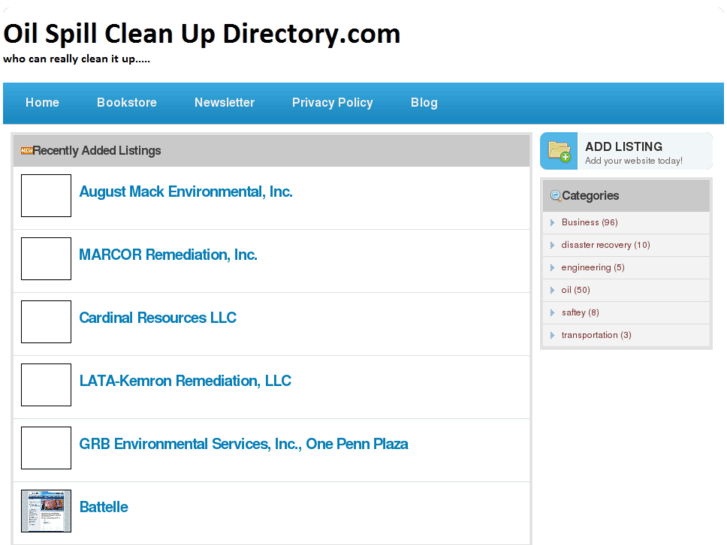 www.oilspillcleanupdirectory.com