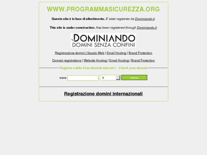 www.programmasicurezza.org