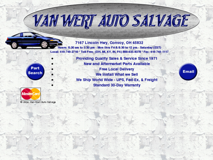 www.vanwertautosalvage.com