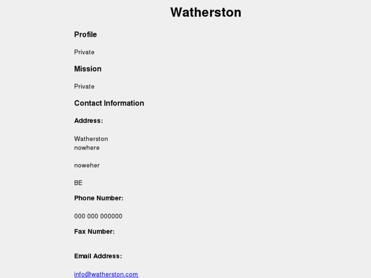 www.watherston.com