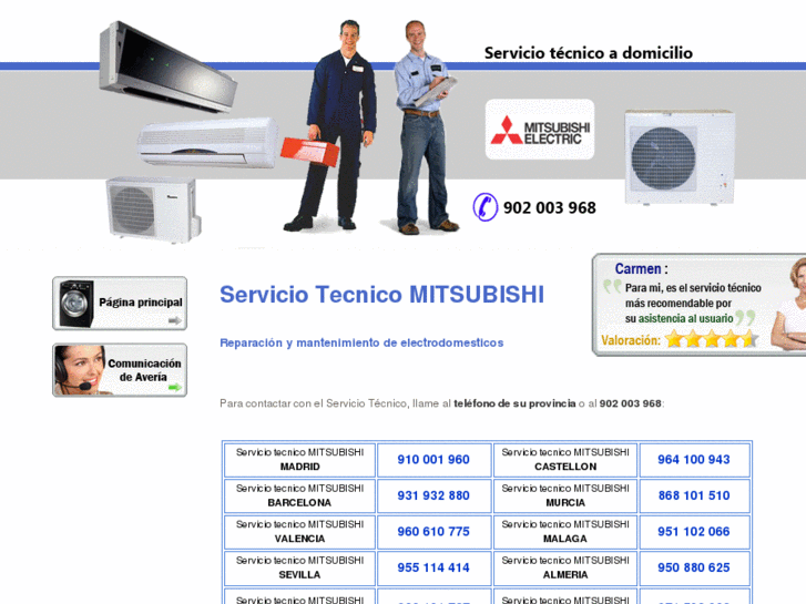 www.servicio-tecnicomitsubishi.es