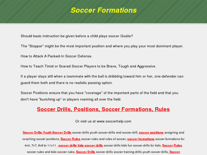 www.soccerformations.org