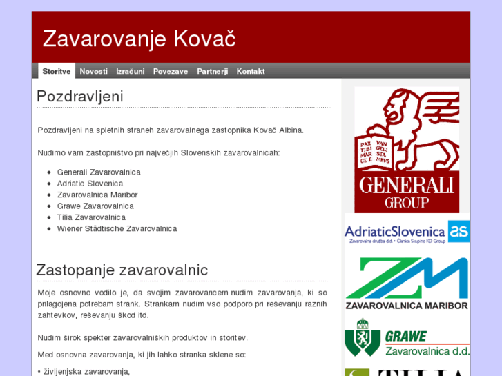 www.zavarovanjekovac.si