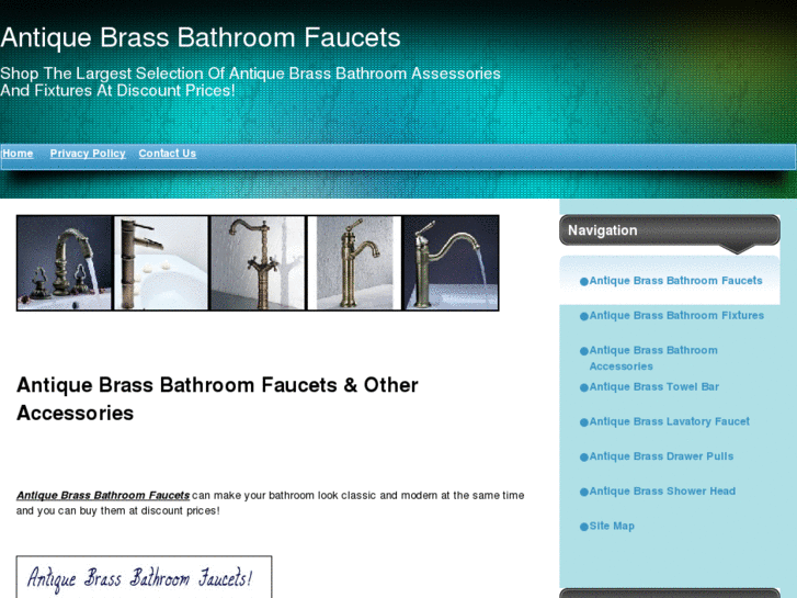 www.antiquebrassbathroomfaucets.net