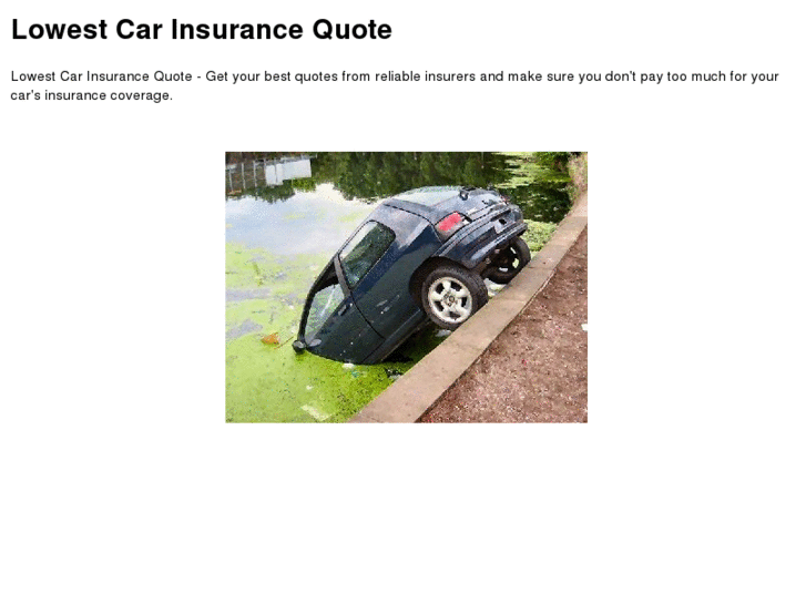 www.lowestcarinsurancequote.org