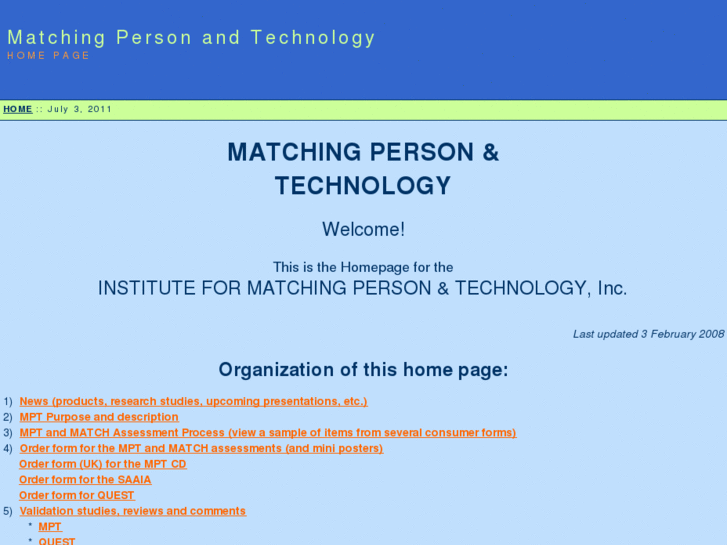 www.matchingpersonandtechnology.com