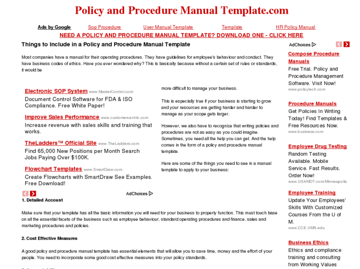 www.policyandproceduremanualtemplate.com